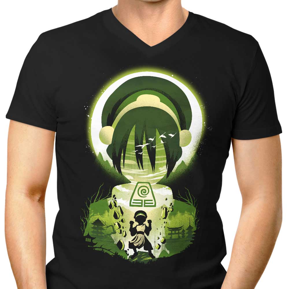 Earthscape Men's Fashionable V-Neck Top
