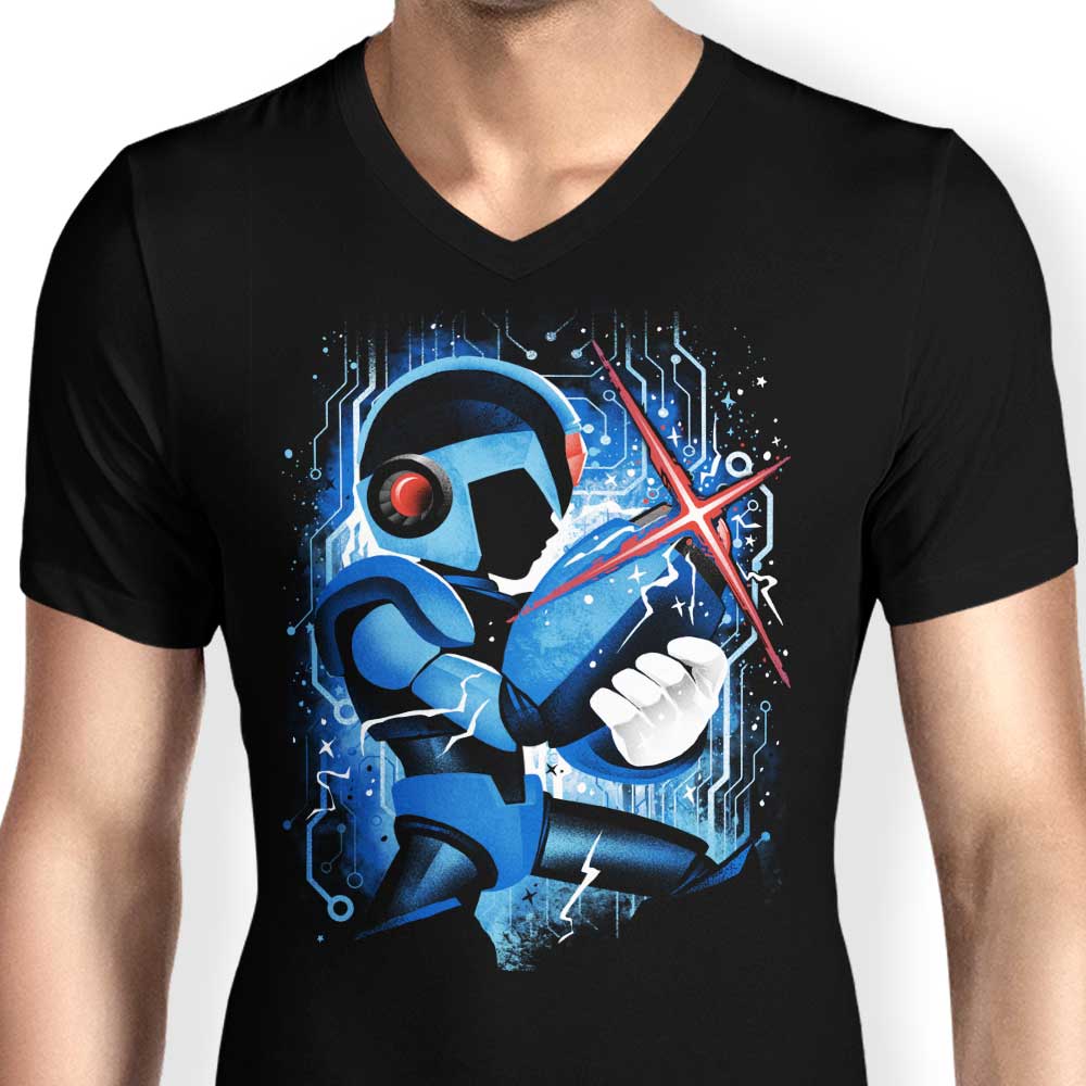 Alemaglia Men's V-Neck T-Shirt - X-Buster