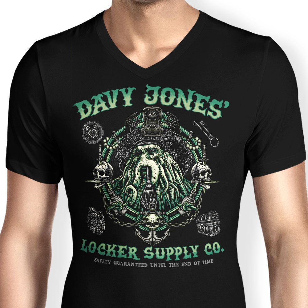 Glitchygorilla Men's Stylish V-Neck Locker Supply