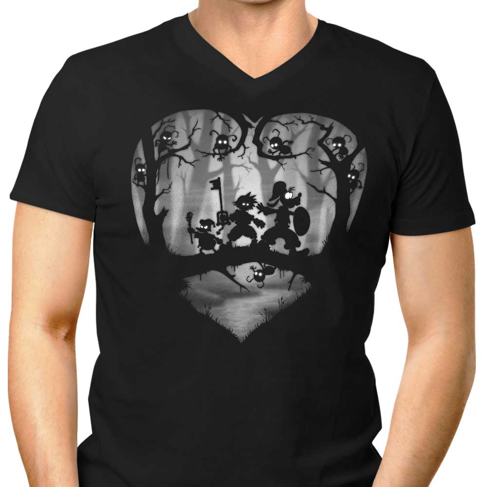 Men's Stylish V-Neck T-Shirts by Limbo Hearts