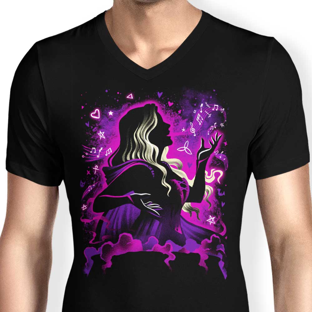 Alemaglia's Stylish Men's V-Neck Love Witch T-Shirt