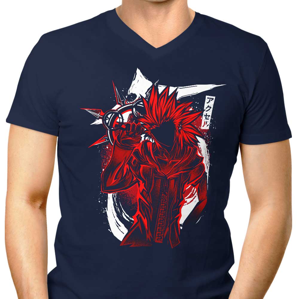 Stylish Men's V-Neck Flurry Silhouette by Hypertwenty