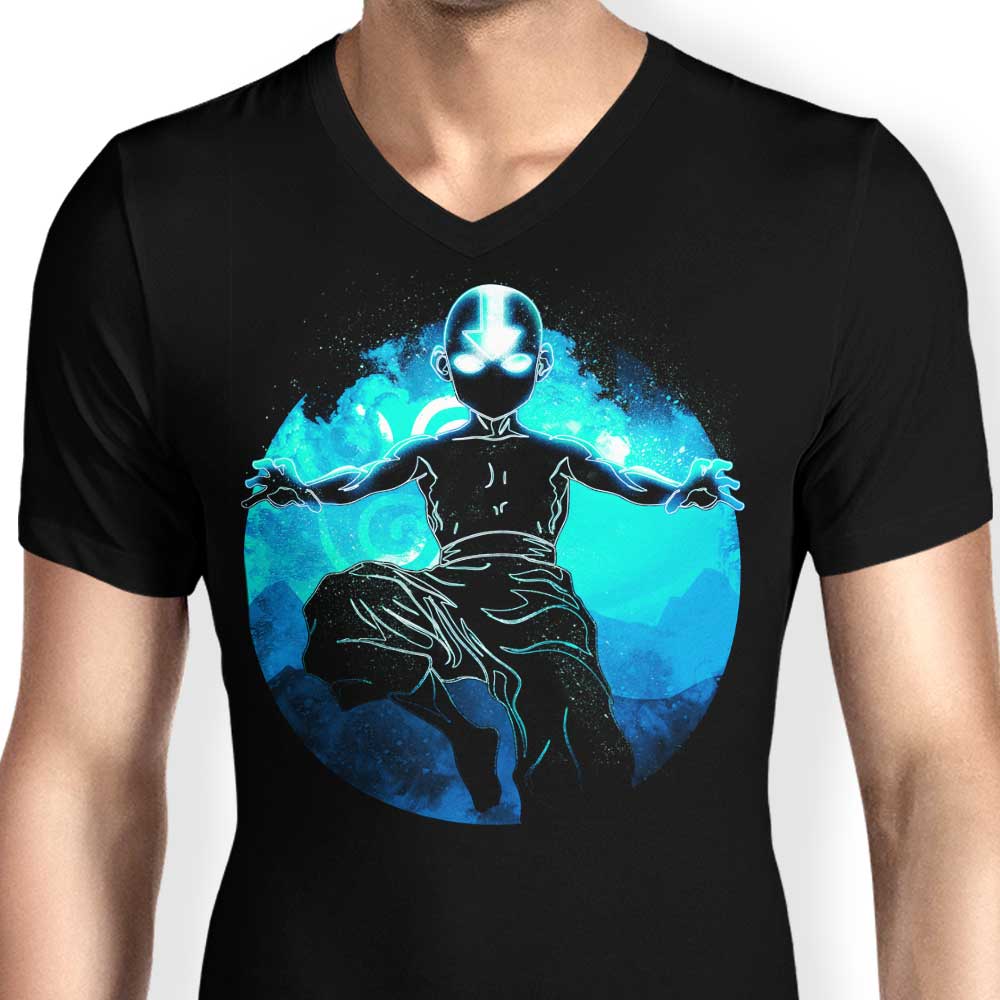 Donnie Illustrations' Air Soul Men's Fashionable V-Neck