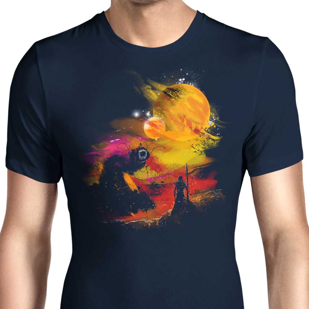 Men's Apparel - Sunset-themed T-Shirts Inspired by Arrakis