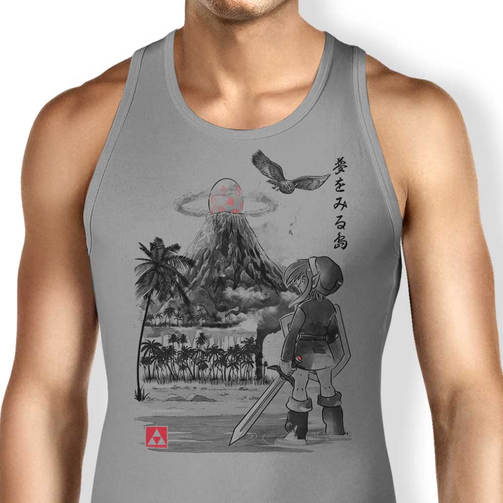 Dr. Monekers' Hero's Awakening Sumi-e Men's and Unisex Comfortable Cotton Tank Top