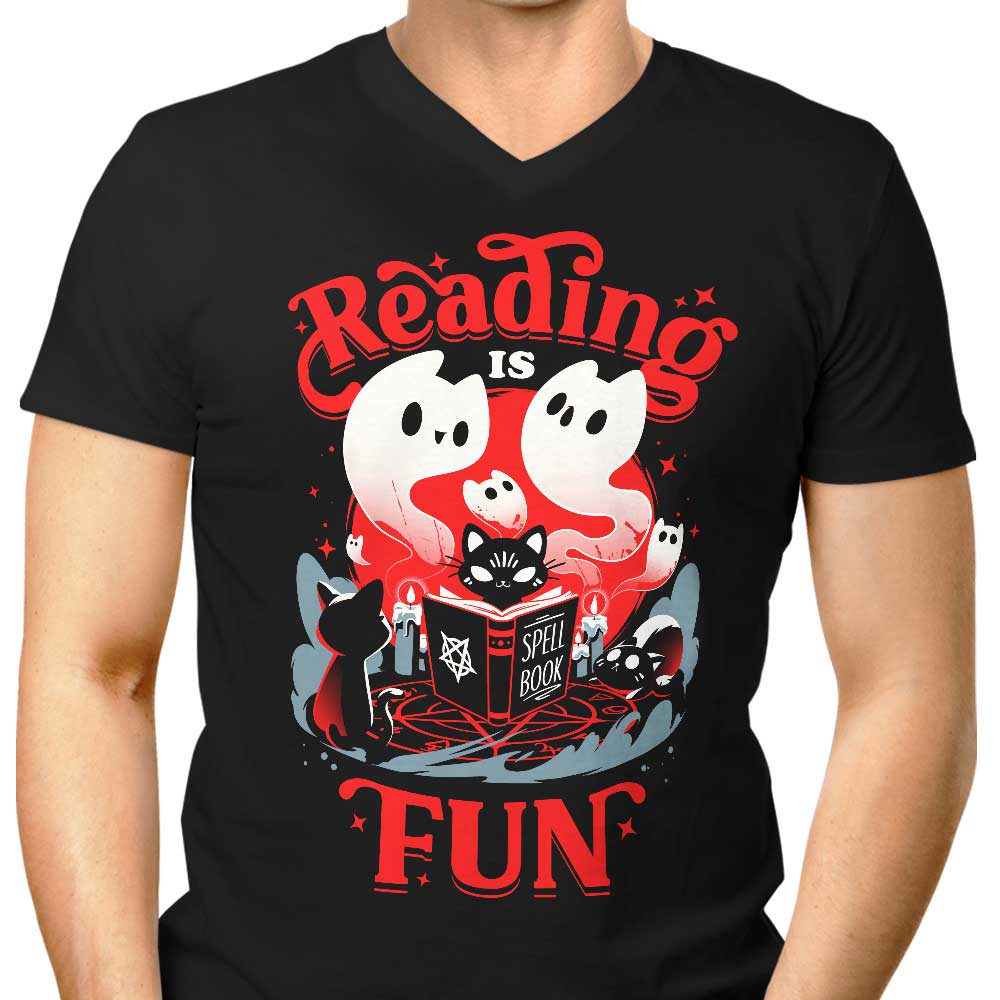 Enjoyable Spell Books - Men's V-Neck T-Shirt