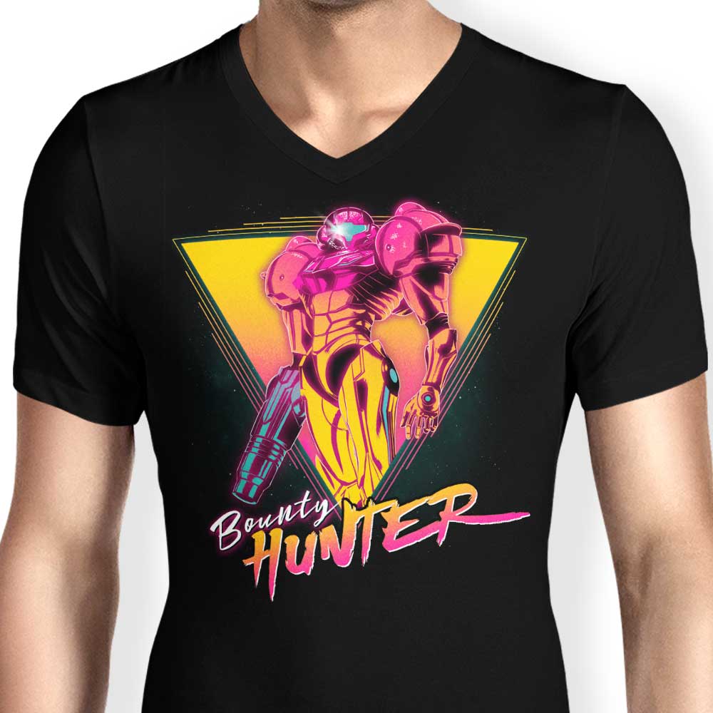 Ddjvigo Men's Stylish V-Neck Space Bounty Hunter T-Shirt