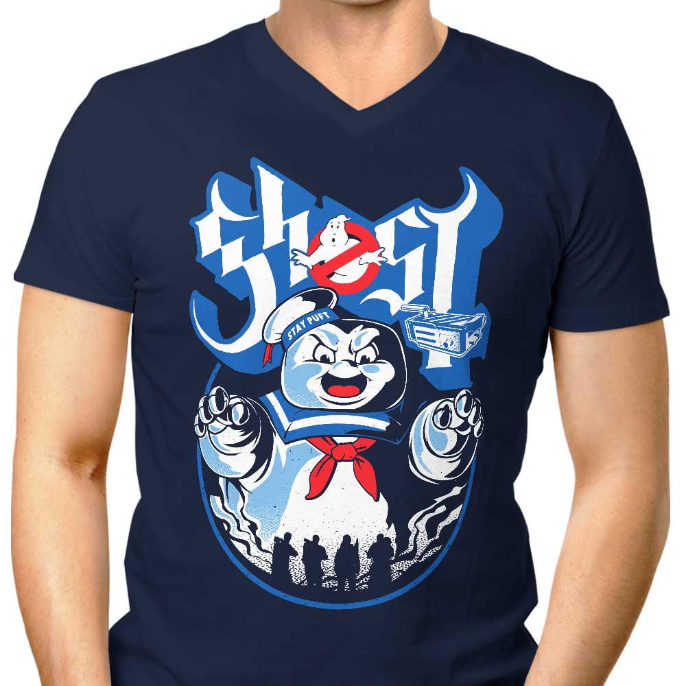 Stay Puft Brand Men's Classic V-Neck T-Shirt