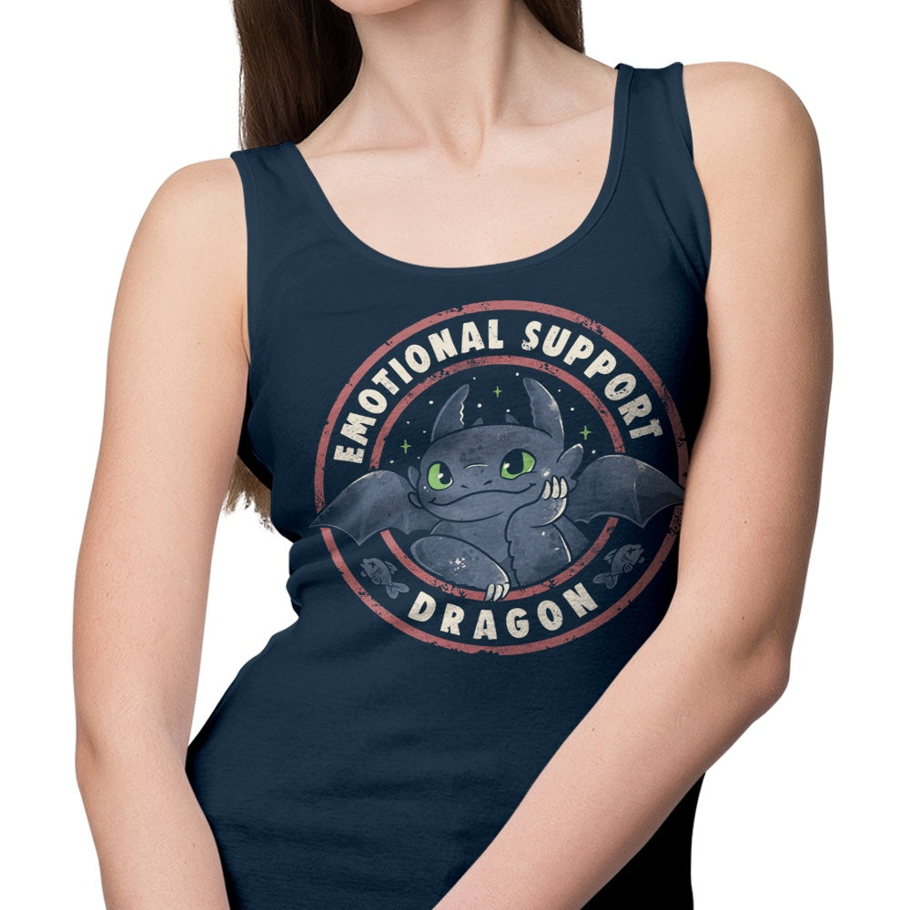 Emotional Support Dragon Tank Top for Casual Wear