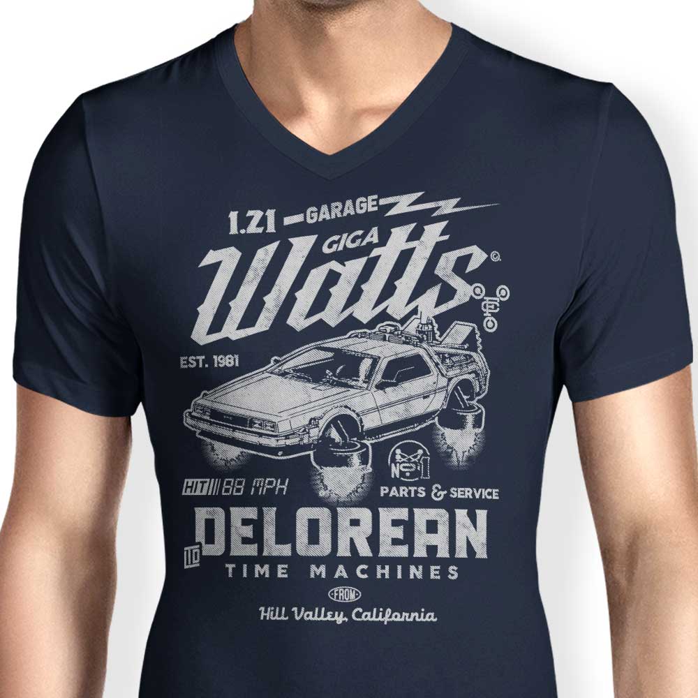 Men's V-Neck T-Shirt from Giga Watts Garage