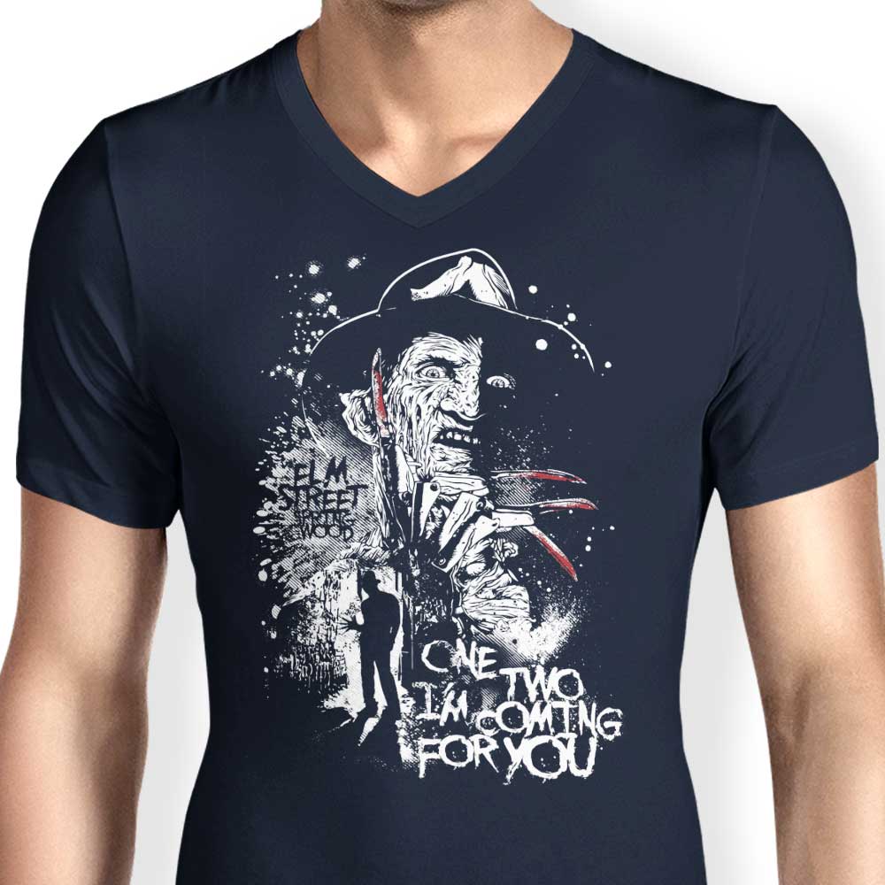 Stylish Men's V-Neck T-Shirt - One, Two Collection