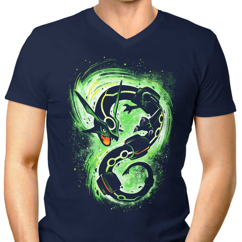 The Majestic Dragon Ascent - Men's Stylish V-Neck
