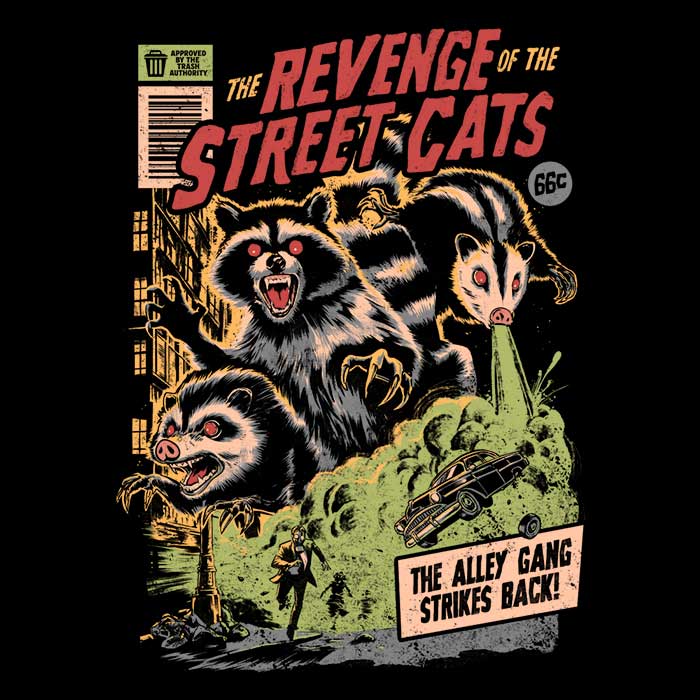 Men's V-Neck T-Shirt - The Revenge of the Alley Cats