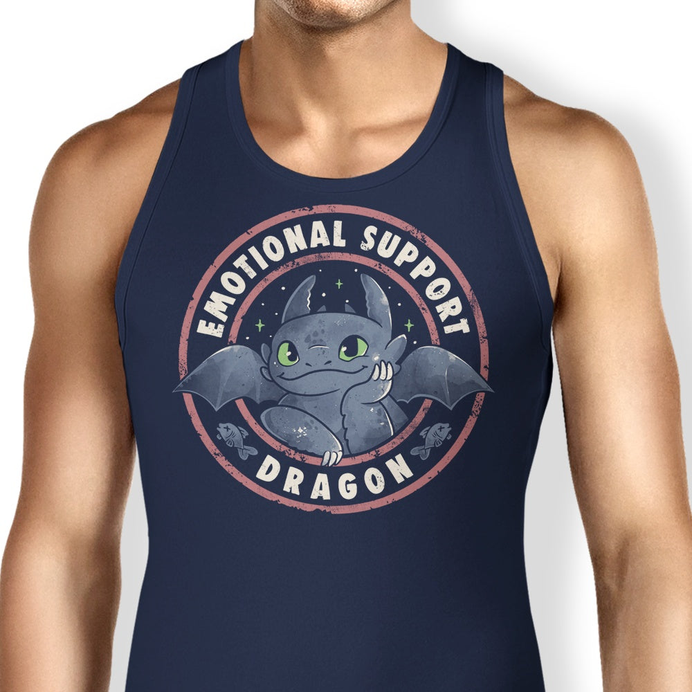 Emotional Support Dragon Tank Top for Casual Wear