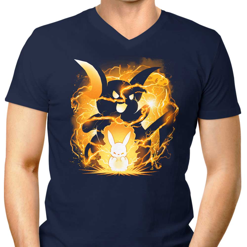 Wild Charge Men's V-Neck T-Shirt for Energetic Guys