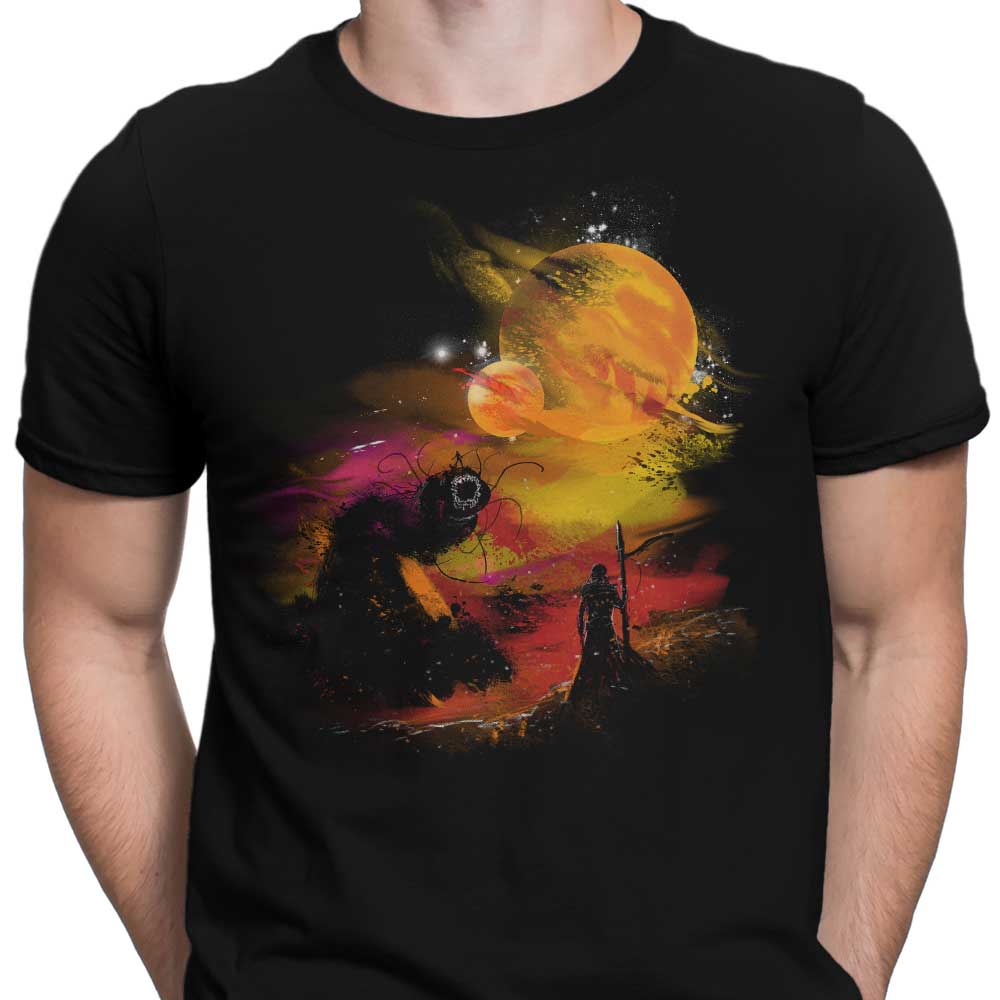 Men's Apparel - Sunset-themed T-Shirts Inspired by Arrakis