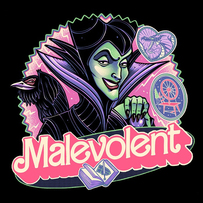 Stylish Malevolent Witch Ringer T - Shirt by Glitchygorilla