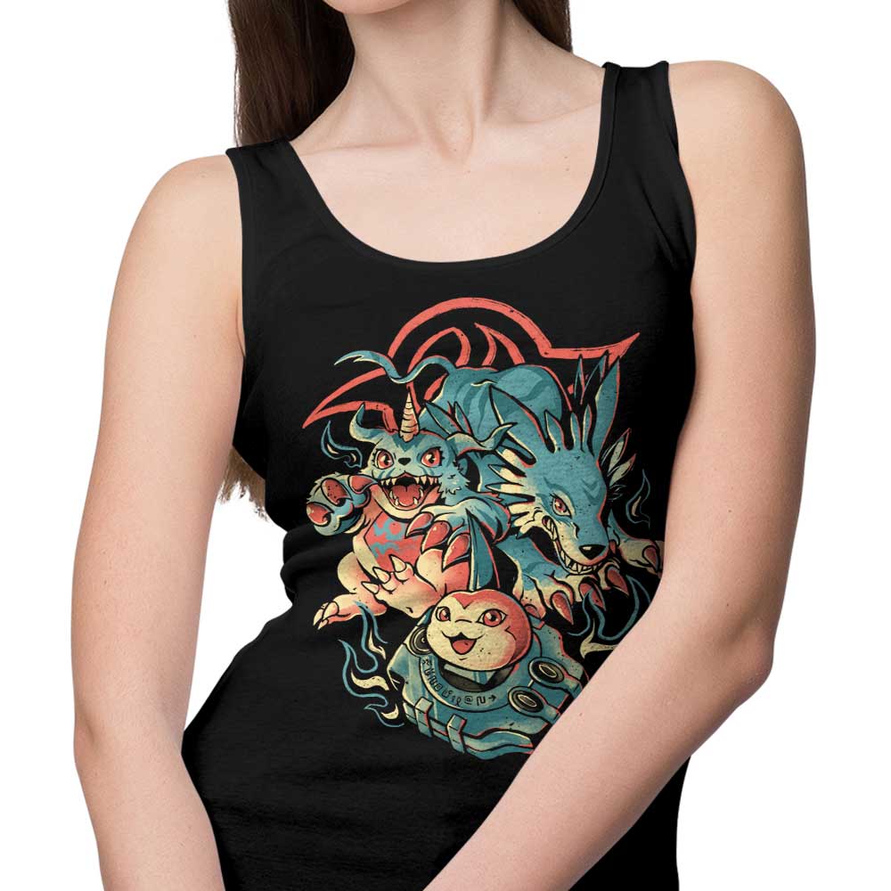 Digital Wolf Evolution Stylish Tank Top for Trendy Wear