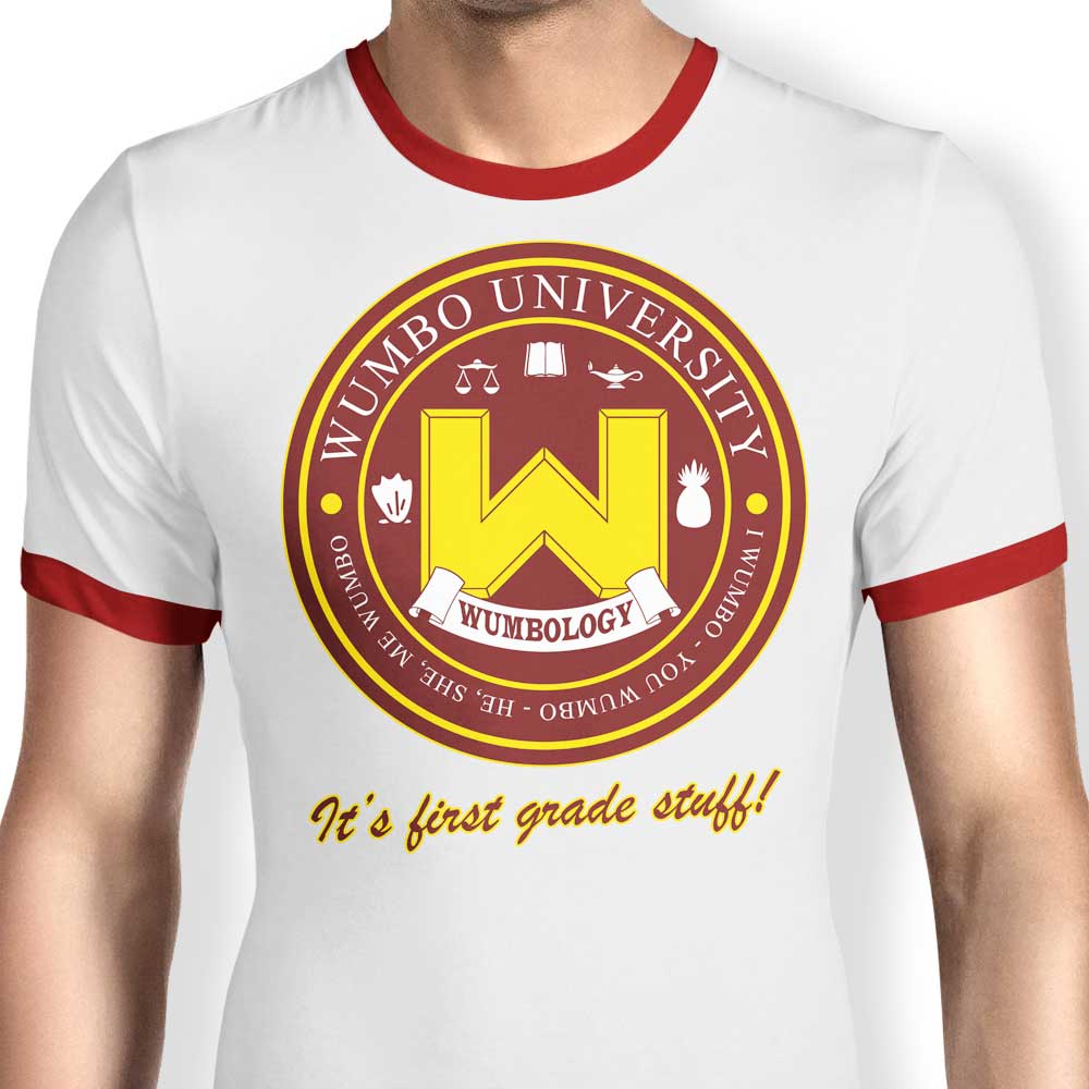 Stylish Wumbo University-themed Ringer T-Shirt for Fashion Lovers