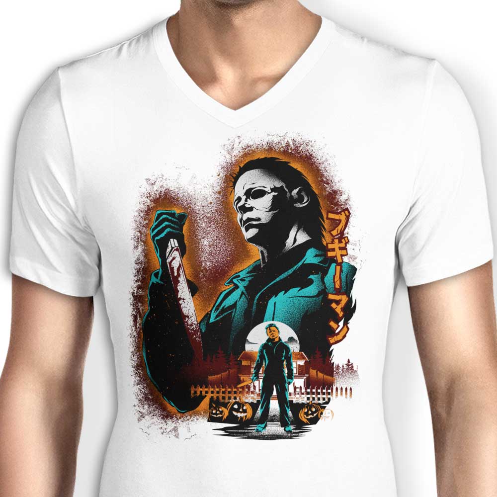 Hypertwenty's Men's V-Neck T-Shirt - Attack on Haddonfield