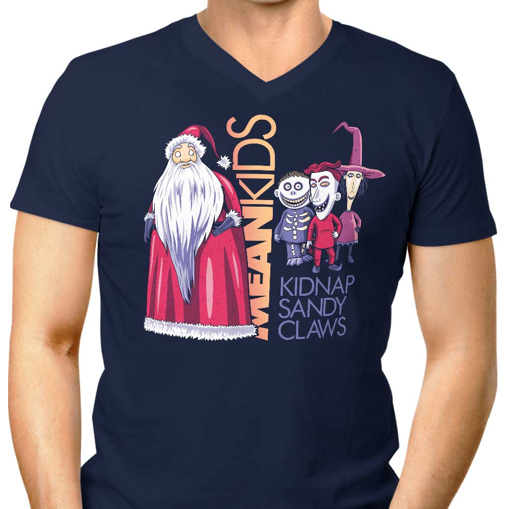 Prime Premne Design Men's Stylish V-Neck T-Shirt - Mean Kids Collection
