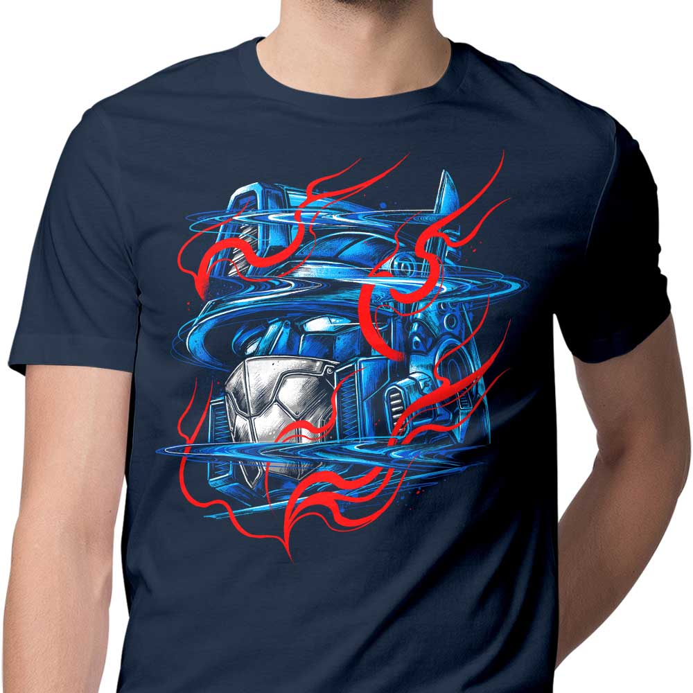 Glitch Flames Men's Fashion Apparel - T-Shirts and Premium T-Shirts