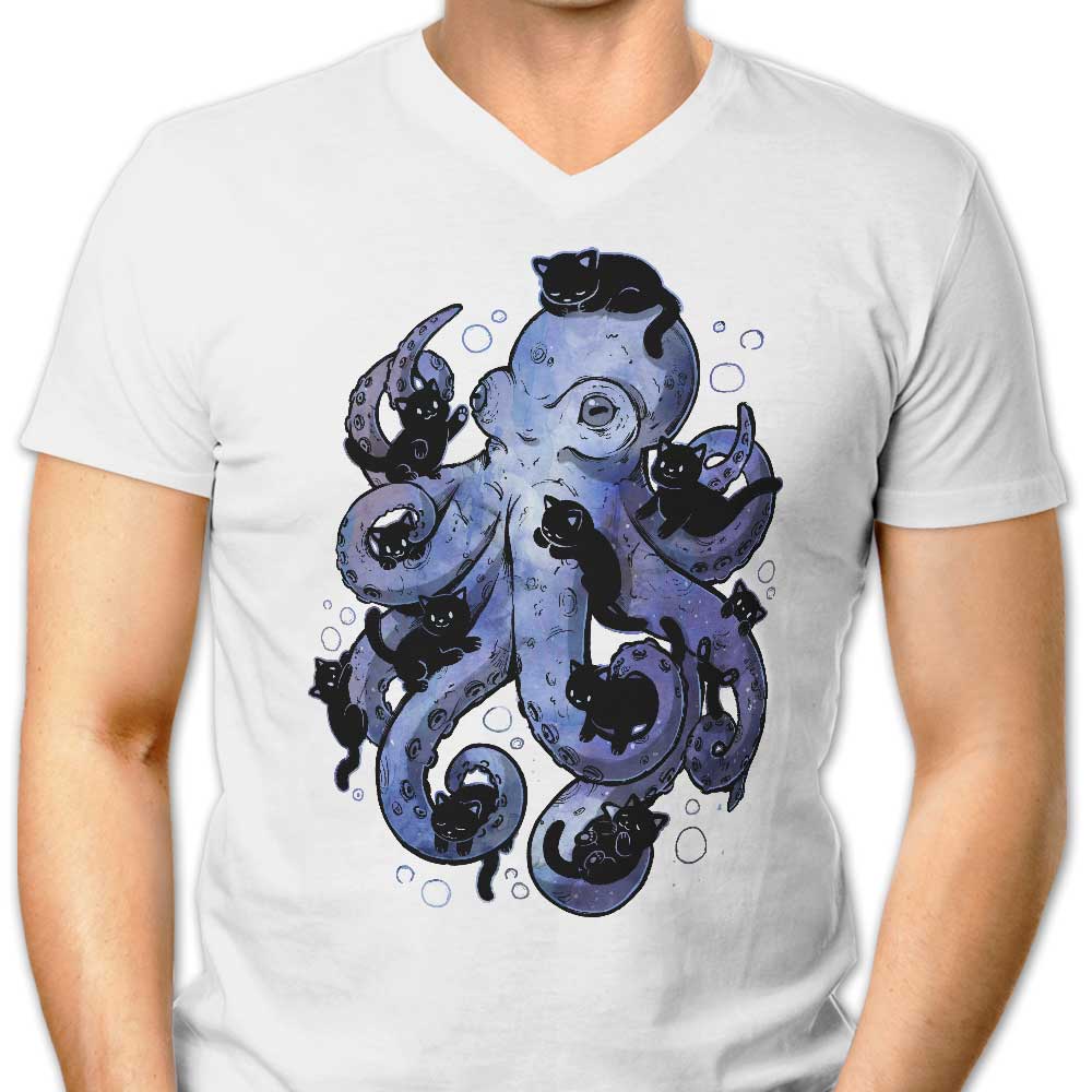 Octopurr Men's Stylish V-Neck Shirt