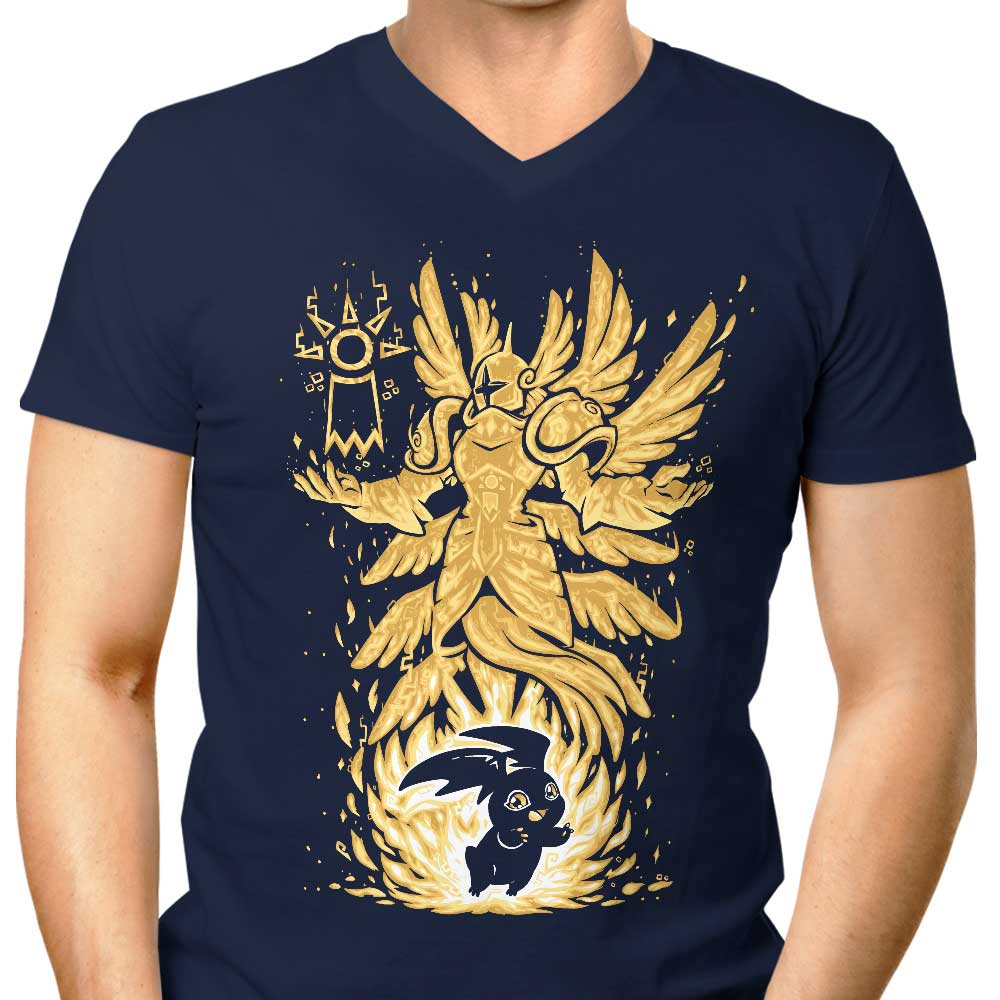 TechraNova Men's Digital Hope Within V-Neck T-Shirt