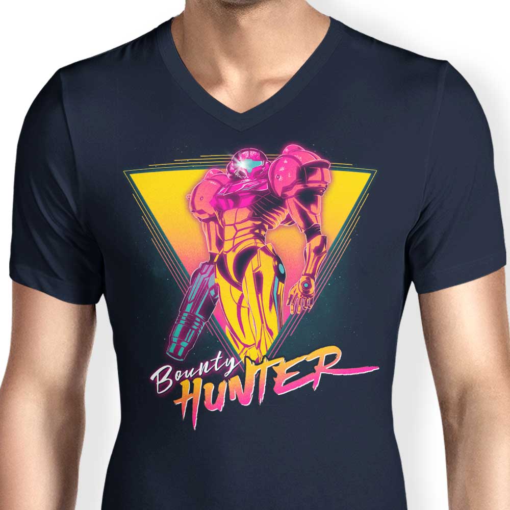 Ddjvigo Men's Stylish V-Neck Space Bounty Hunter T-Shirt