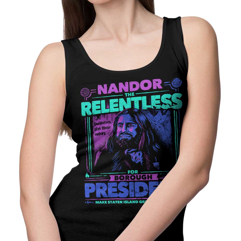Teesgeex 'Nandor for President' Comfortable Unisex and Women's Tank Tops