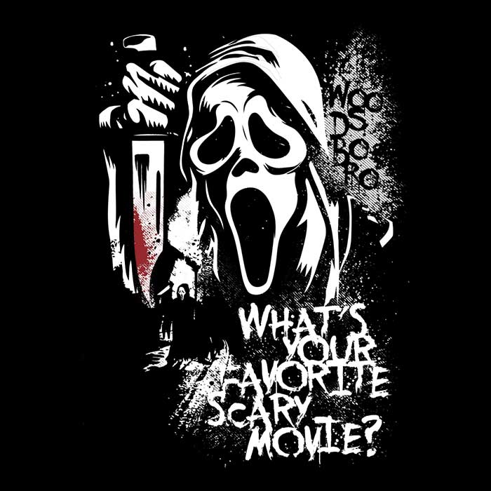 Men's Stylish V-Neck T-Shirt Inspired by Your Favorite Scary Movie