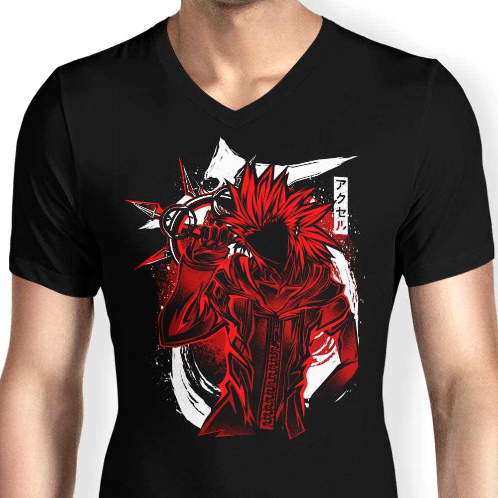 Stylish Men's V-Neck Flurry Silhouette by Hypertwenty