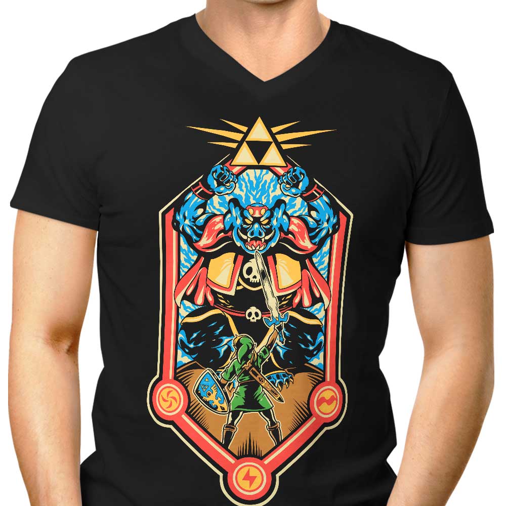Men's V-Neck - The Epic Tale of Strength and Bravery
