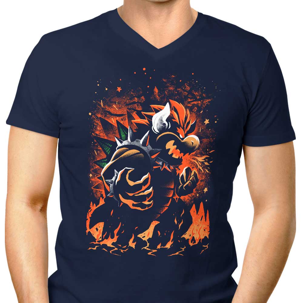 The Magnificent King of Awesomeness - Men's V-Neck T-Shirt