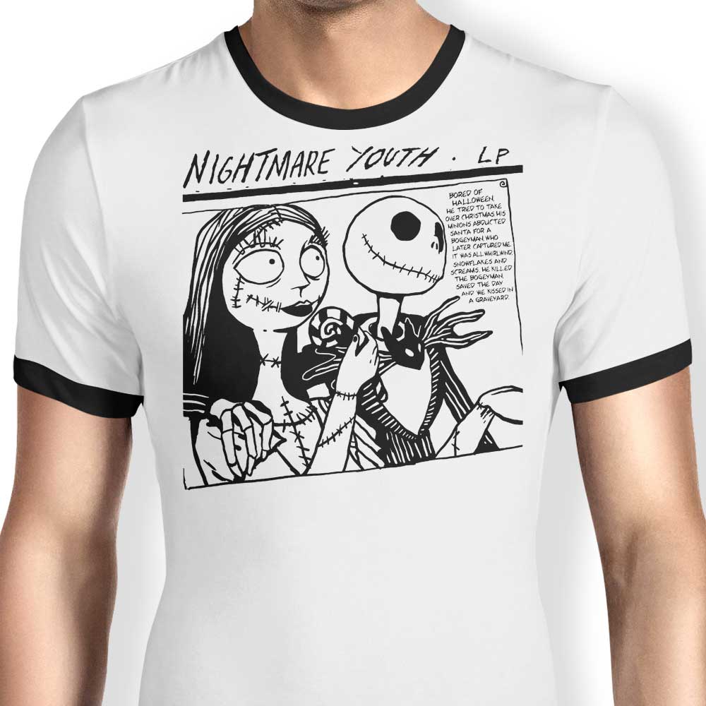Nightmare Youth Stylish Men's Ringer T-Shirt for Fashionable Youngsters
