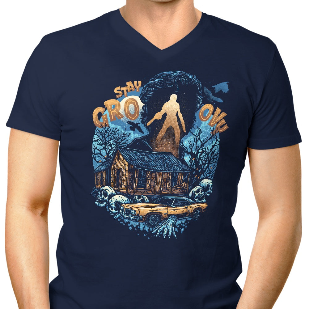 Cool Men's V-Neck T-Shirt from Groovy Cabin