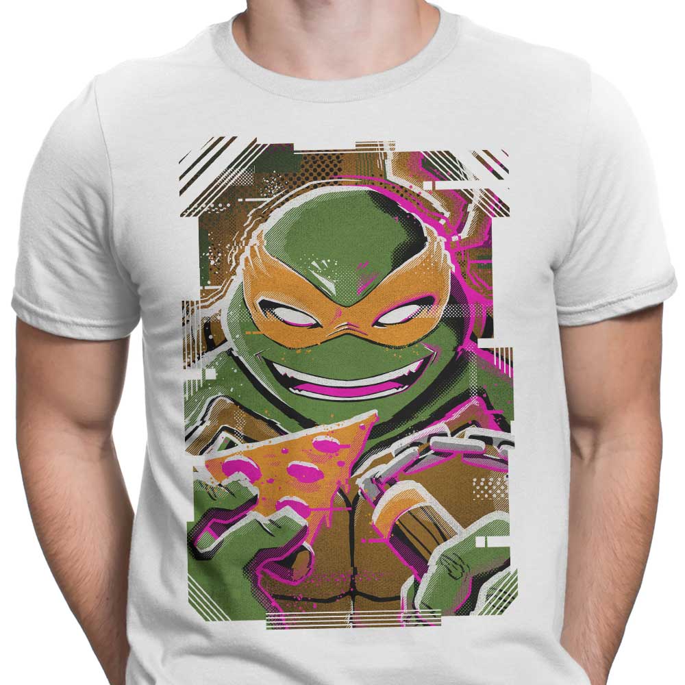 Michelangelo Glitch - Stylish Men's T-Shirts in Various Sizes
