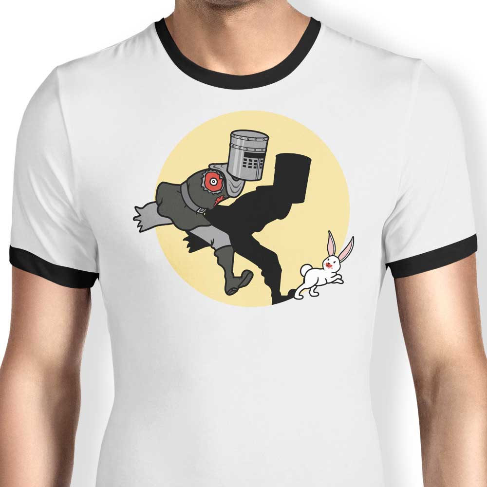 Raffiti's Black Knight Adventure Men's Ringer T - Shirt in S - 4XL Sizes