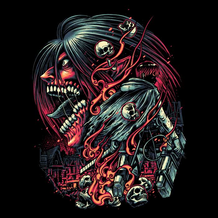 Men's V-Neck T-Shirt - Break Through the Walls