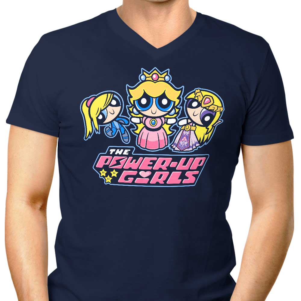 Men's Stylish V-Neck Inspired by The Power Up Girls
