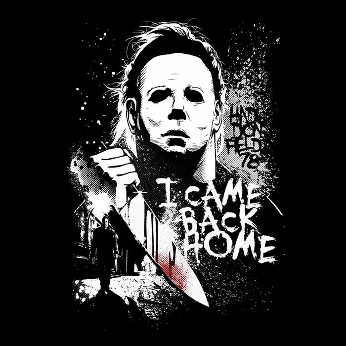 Men's Stylish V-Neck T-Shirt with the 'I Came Back Home' Design