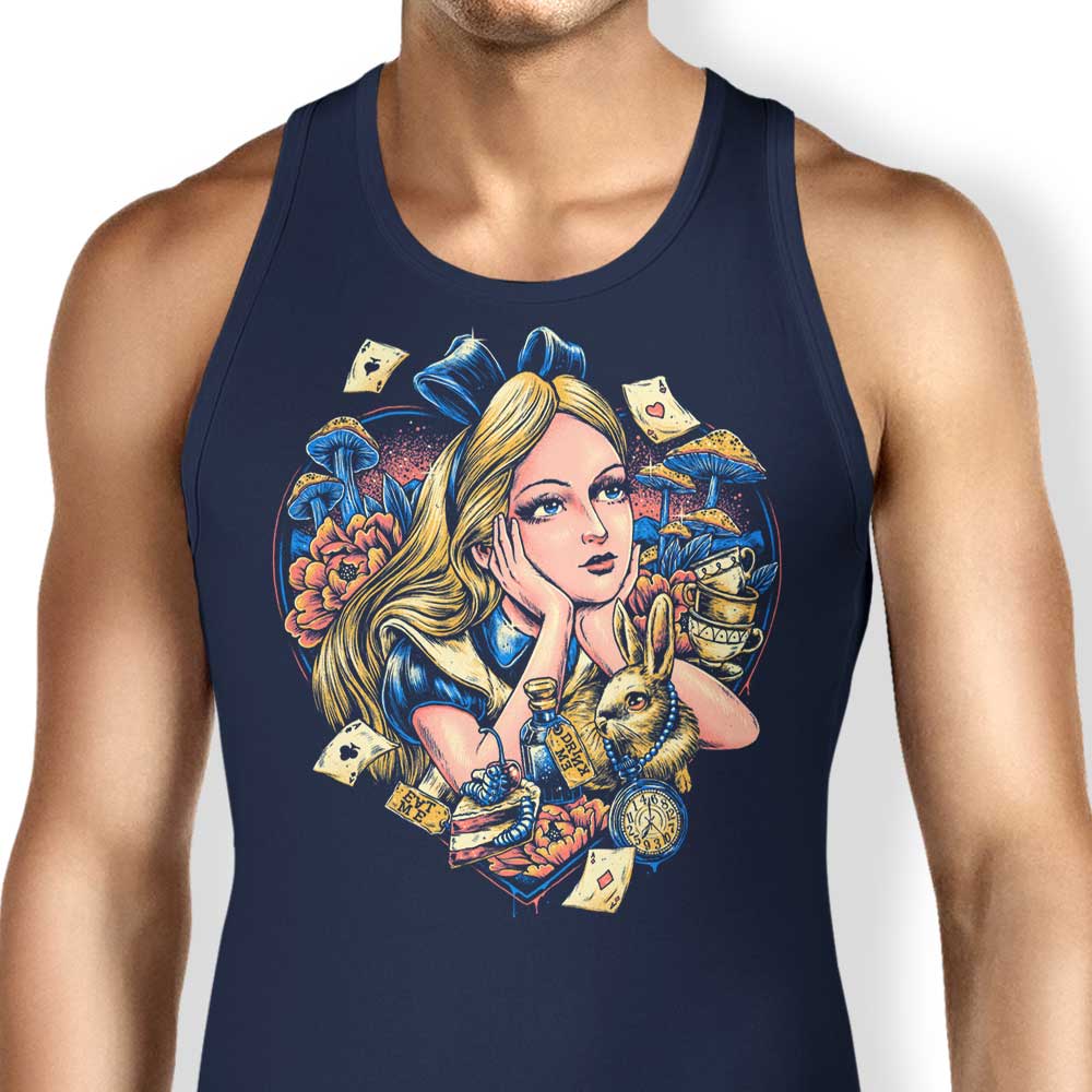 Comfortable Glitchygorilla Curious Heart Tank Tops for Men and Women