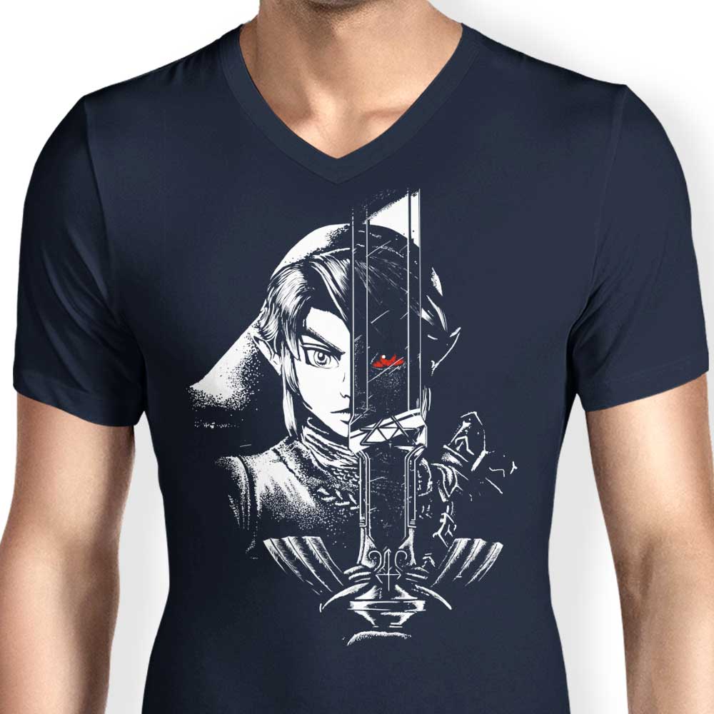 A Dark Reflection of a Hero - Men's Stylish V-Neck T-Shirt