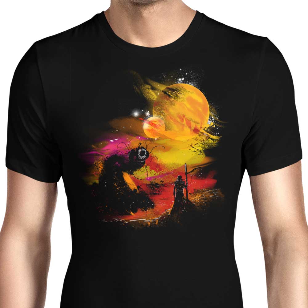 Men's Apparel - Sunset-themed T-Shirts Inspired by Arrakis
