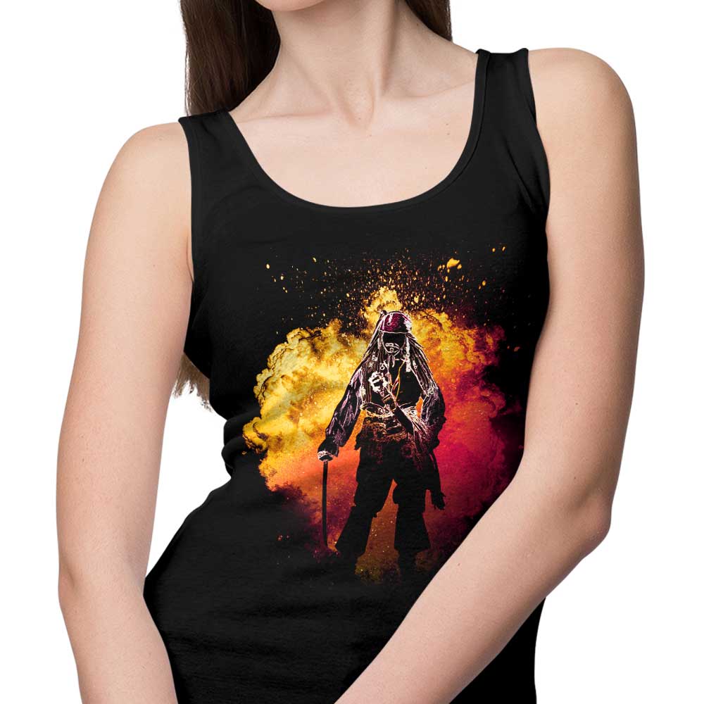 Donnie Illustrations' Soul of the Black Pearl-themed Men's and Unisex/Women's Tank Tops
