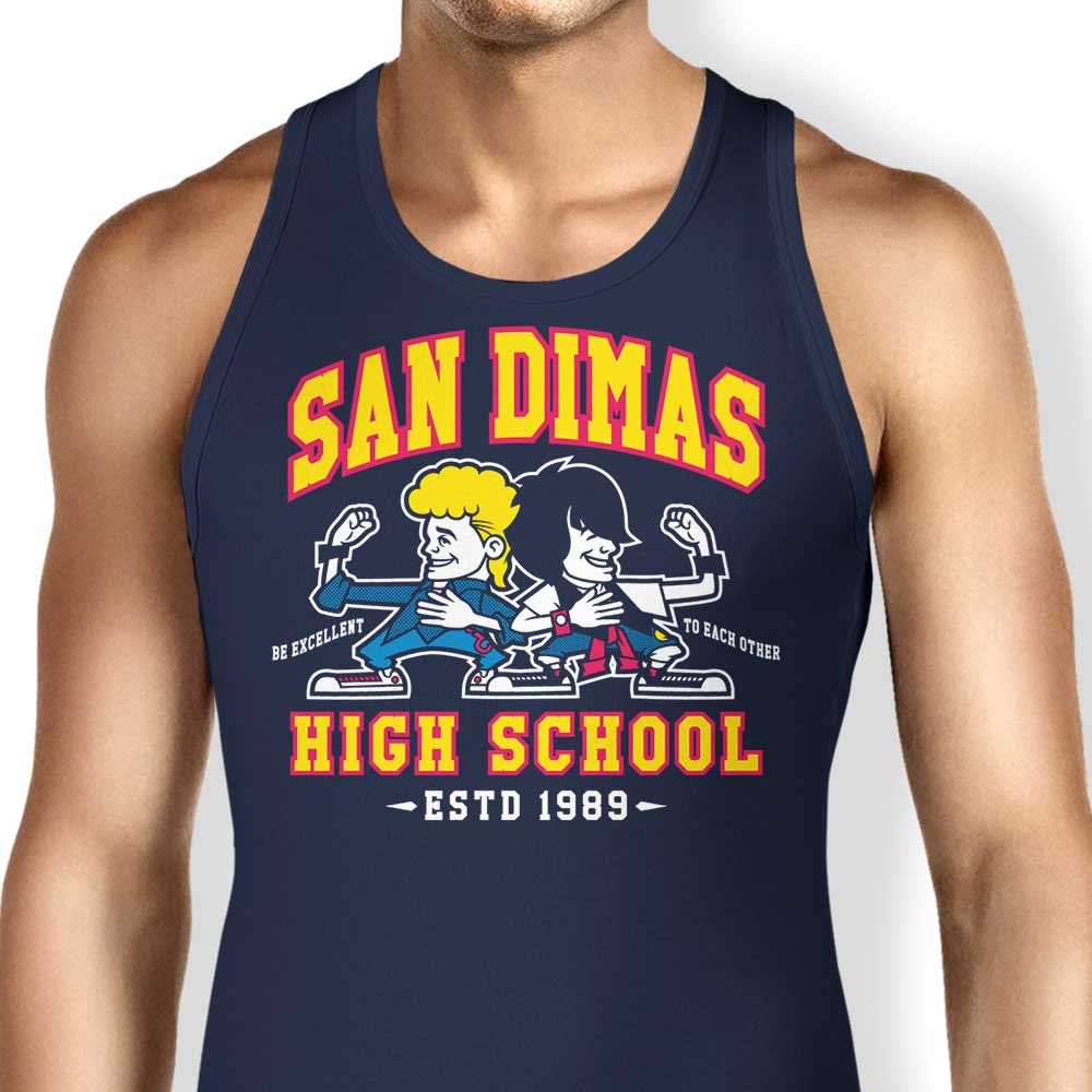 Comfortable San Dimas High School Tank Tops for Men and Women
