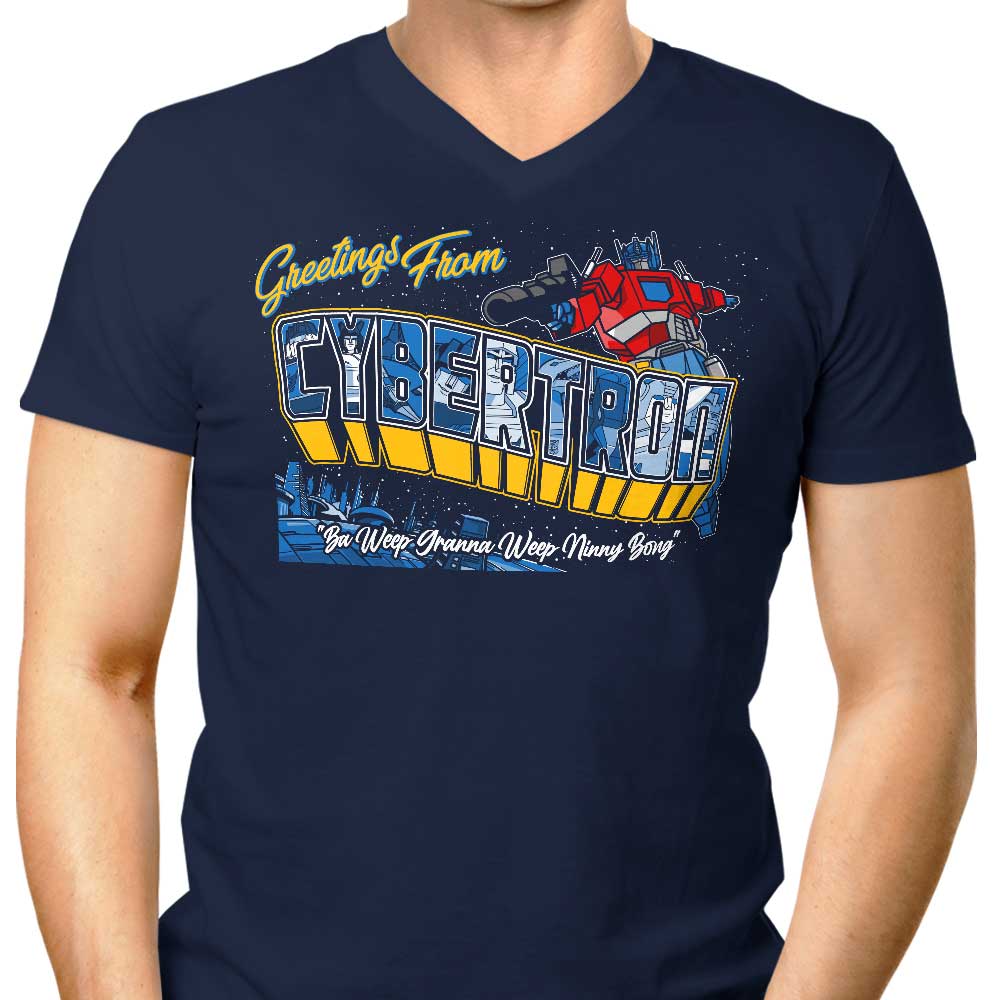 Men's Stylish V-Neck T-Shirt by Ba Weep Granna