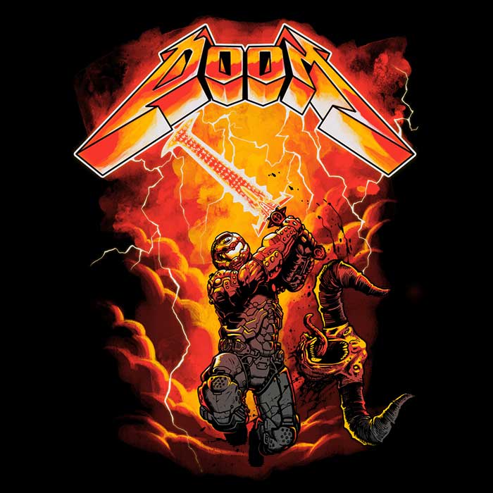 Men's Stylish V-Neck T-Shirt - Rip the Demon Design