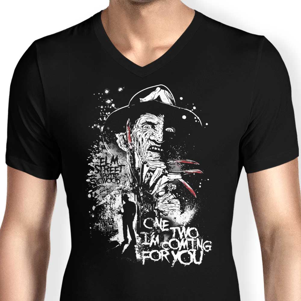 Stylish Men's V-Neck T-Shirt - One, Two Collection