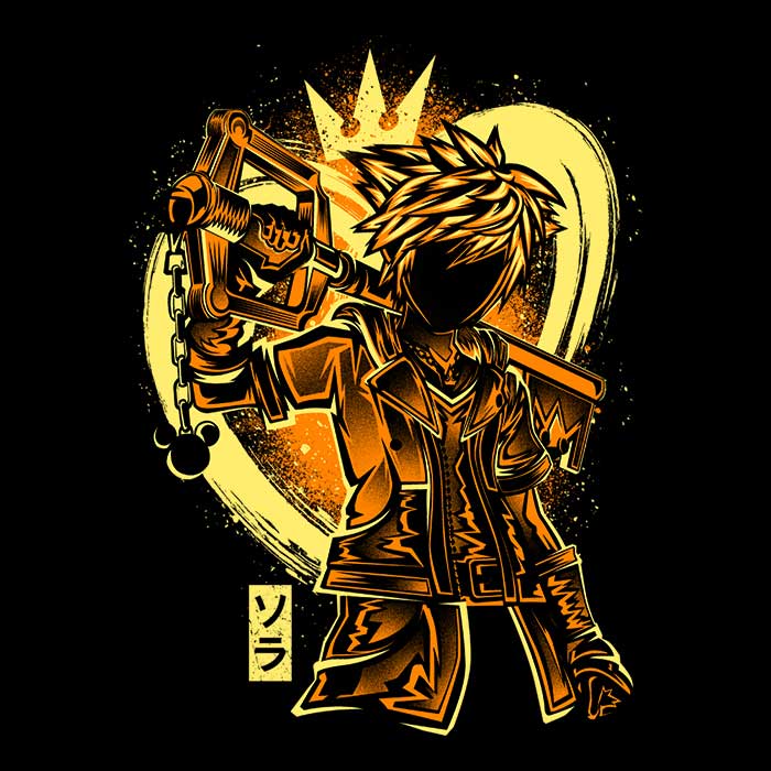 Hypertwenty Keyblade Silhouette Design Tank Top for Casual Wear